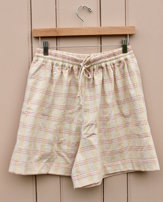 Luchia Wide Shorts (yellow over pink)