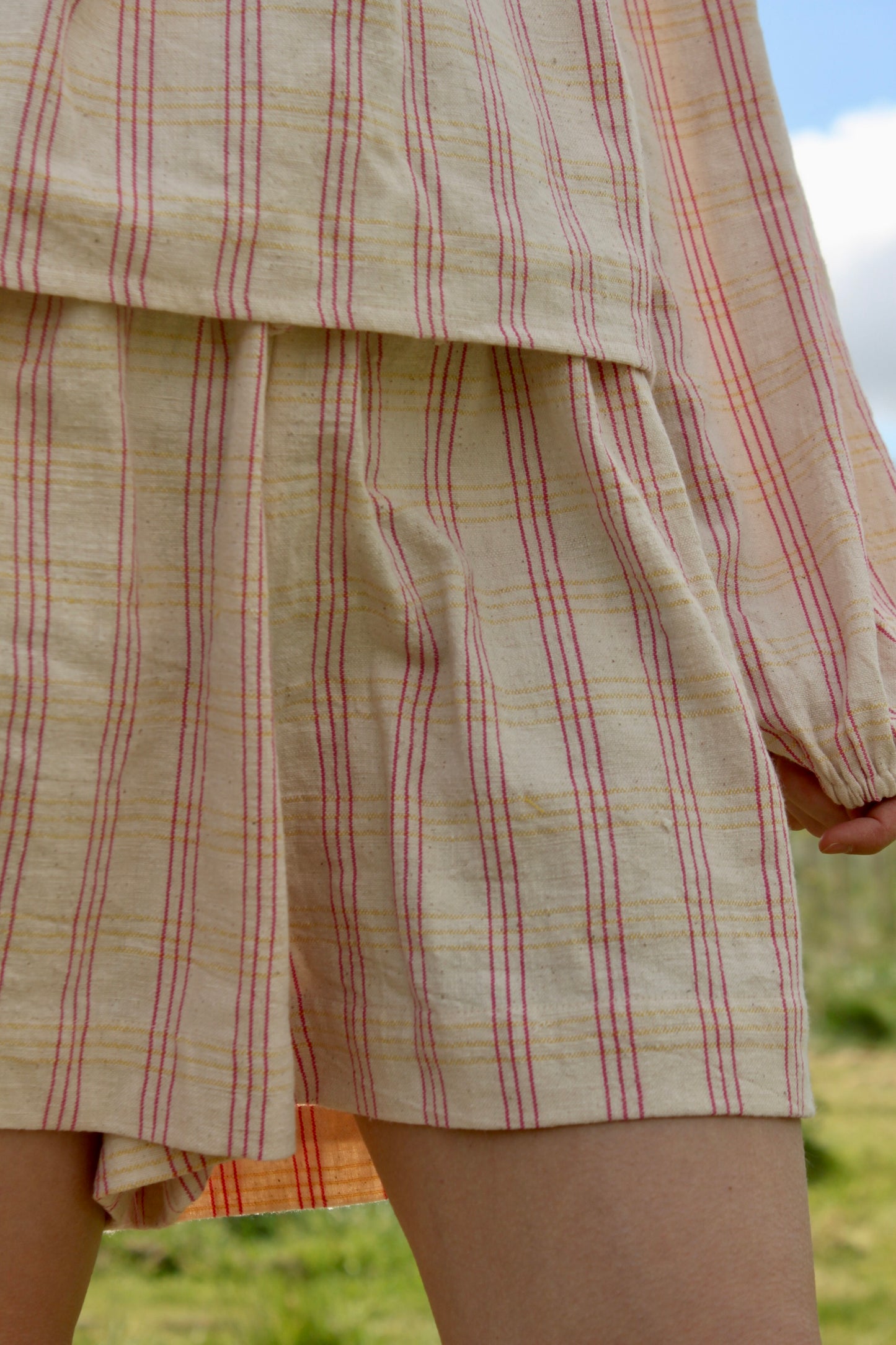Luchia Shorts (pink over yellow)