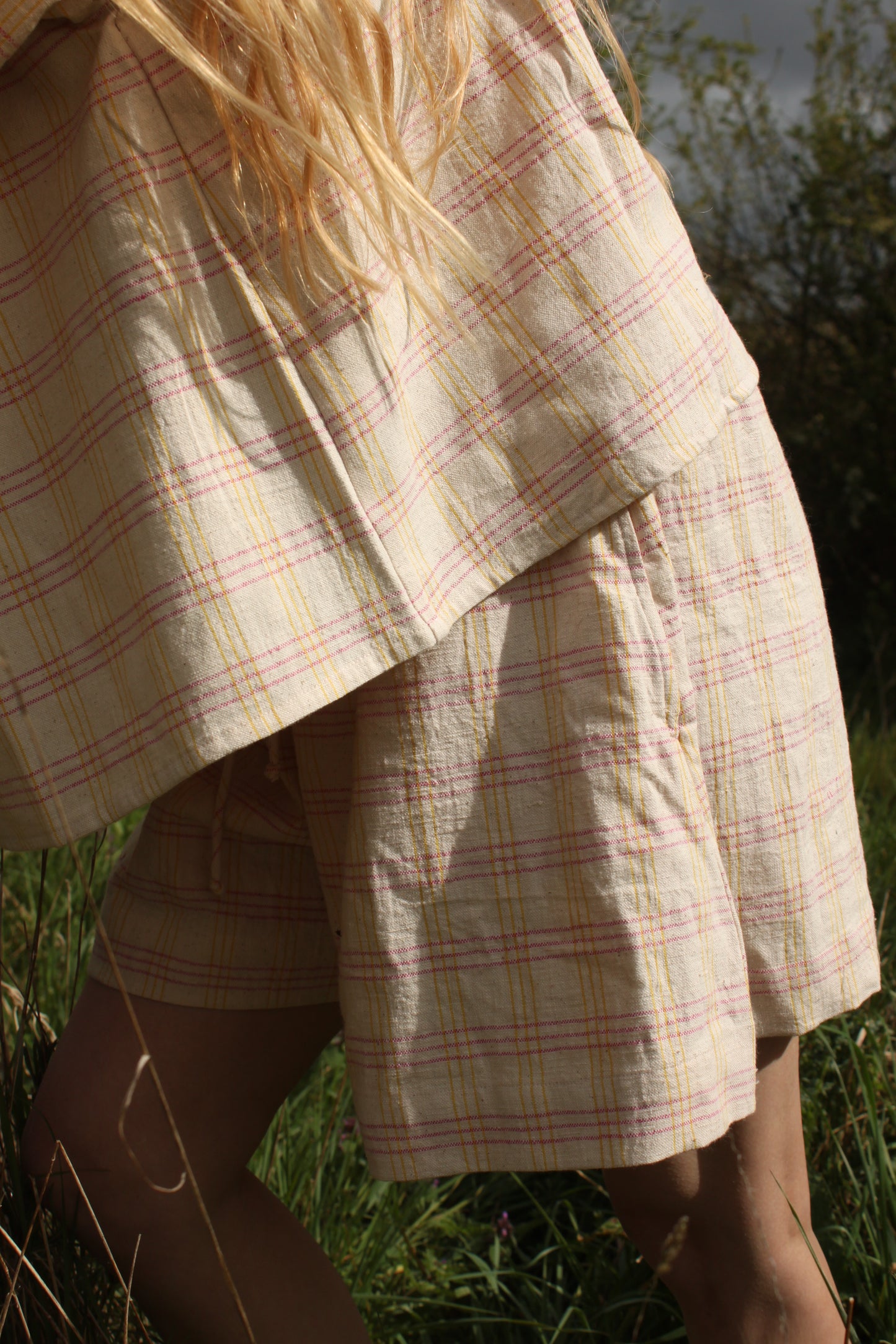 Luchia Shorts (yellow over pink)